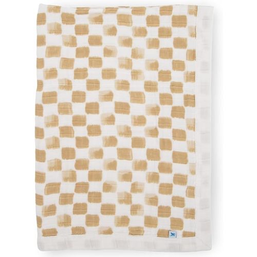 Little Unicorn Newborn Receiving Quilt | Ultra- Soft, Multi-Layered Muslin Fabric | Gift for Newborns & on-The-go (Adobe Checker)