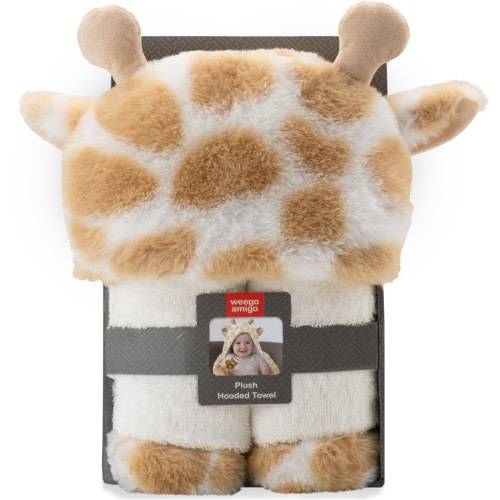Weegoamigo Plush Hooded Towel - Stevie Necks Giraffe