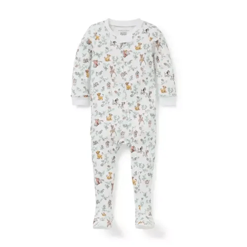 Baby White Disney Friends Baby Good Night Footed Pajama In Disney Friends by Janie and Jack