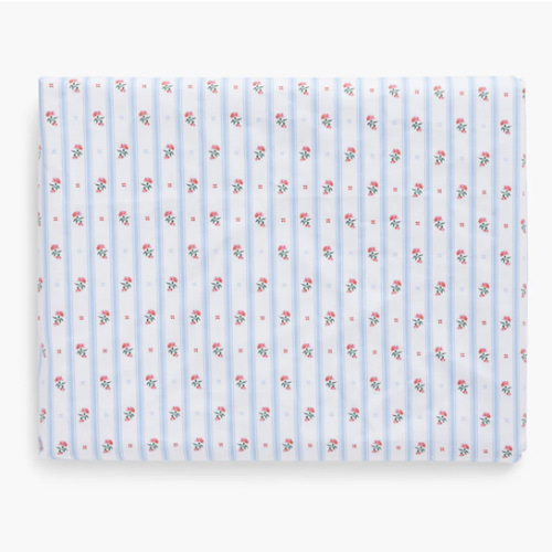 The Crib Sheet - Floral Stripe - Hill House Home