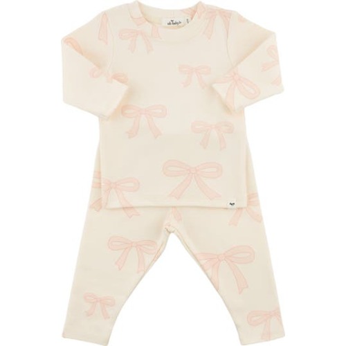 Big Bows Pink Two Piece Set, 0-3M