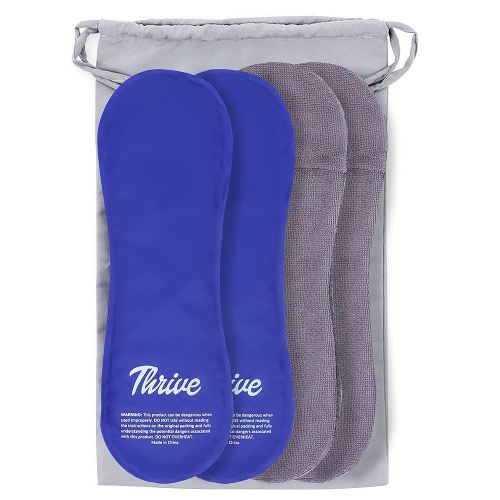 Thrive Perineal Ice Packs for Postpartum (Pack of 2) - FSA HSA Approved - Reusable Hemorrhoid Relief, Perineal Discomfort, and Postpartum Care Pads - Blue