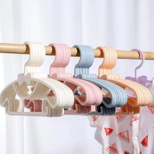 40pcs/20pcs/10pcs/1pc Baby Clothes Hangers, PP Material Baby Clothing Hooks With Bow, Closet Storage Organizer, Sturdy Hangers Suitable For 0-10 Years Old, Great For Nursery Storage, Newborn Gift | SHEIN USA