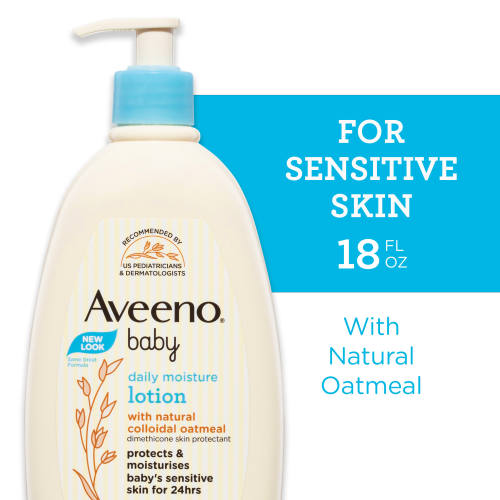 Aveeno Baby Daily Moisture Lotion with Colloidal Oatmeal, 18 fl. oz