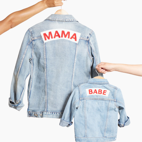 Ingrid and Isabel Mama Jacket - Light Wash, S