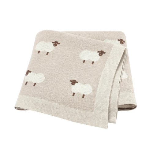 Sheep Knitted Blanket