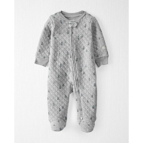 Baby Organic Cotton Quilted Double Knit Sleep & Play Pajamas