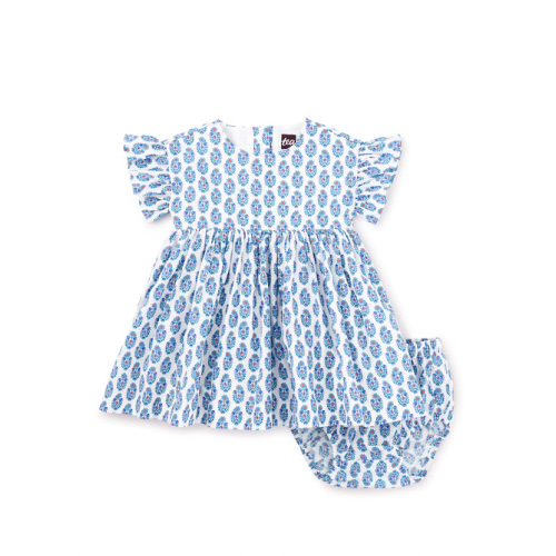 Ruffle Sleeve Baby Dress | Tea Collection (3-6M)
