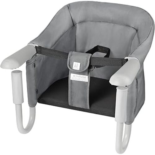 PandaEar Hook On High Chair| Baby Portable High Chair for Travel| Table High Chair Clip On Baby Eating Chair Booster Seat for Dining (Grey)