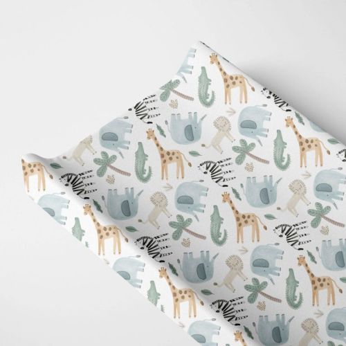 Norani Changing Pad Cover - Safari Animals