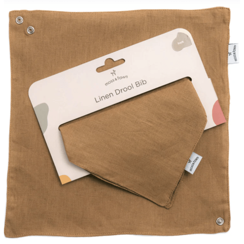 100% Linen Drool Bib
