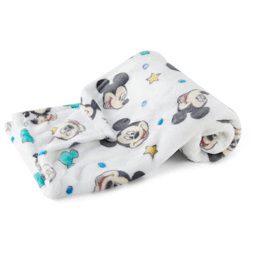 Disney Characters Flannel Fleece Baby Blanket - Soft & Cozy 30x40 Inches, Featuring Mickey Mouse, Minnie Mouse, Winnie The Pooh, and Dumbo