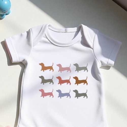 Funny Dachshund baby Bodysuit, Cute Dachshund Baby Tee, Baby Announcement Clothes, Dachshund Mom, Baby Girl Clothes, Dachshund Lover Gift