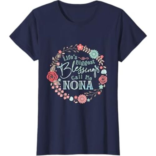 Nona T-Shirt grandmothers T Shirt Cute grandma Tee T-Shirt