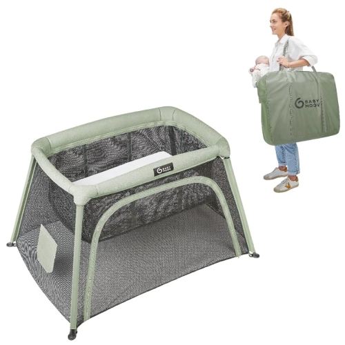 Babymoov Moov & Comfy Berceau de voyage léger 3 en 1, cour de jeu pour bébé et berceau pour bébé (certifié pour dormir pendant la nuit aux États-Unis et au Canada)