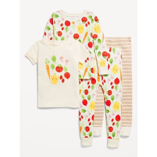 4-Piece Snug-Fit Printed Pajama Set for Toddler &amp;amp;amp; Baby