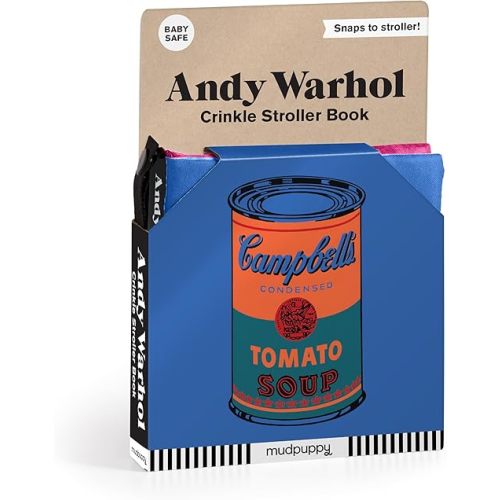 Andy Warhol – Iconic Early Development Crinkle Fabric Stroller Book for Toddlers and Babies Novelty Book – March 14, 2023