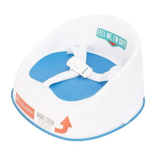 Prince Lionheart Baby Booster Squish Seat for Dining Table, Soft Seat with 3-Point Harness and Dual-Strap System for Toddler