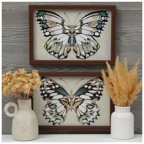 Butterflies Wood Wall Decor Set