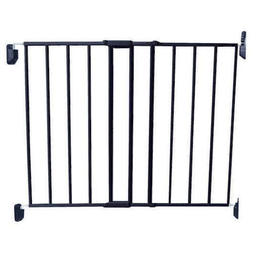 Barrière en métal extensible noire