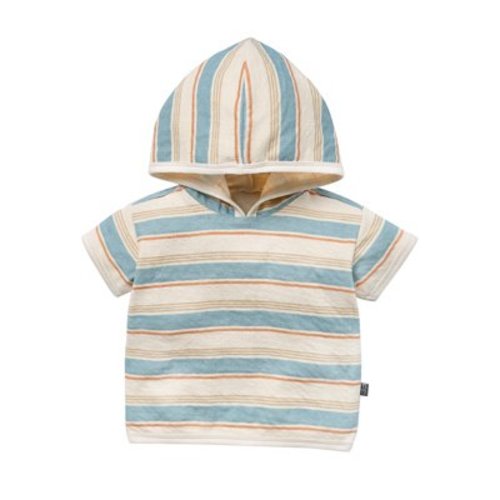 Modern Moments by Gerber Baby Neutral Organic Hooded Short Sleeve Top, Sizes 0/3 Months - 24 Months