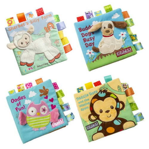 Visland Baby Soft Book Cloth Book Crinkle Book Educational Learning Toy for Infant Fabric Baby Activity Crinkle Book for Infants Toddler 0-18 Months