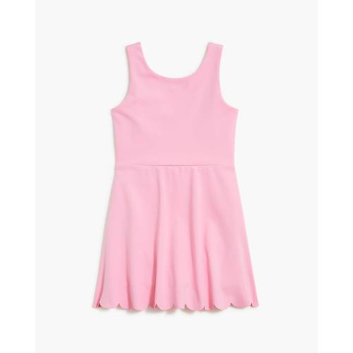 Girls' Active Dress With Scalloped Hem, Spring Blossom - size 2