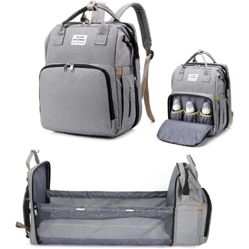 YuNoo & Co Baby Caddy Backpack for Diapers and Baby stuffs