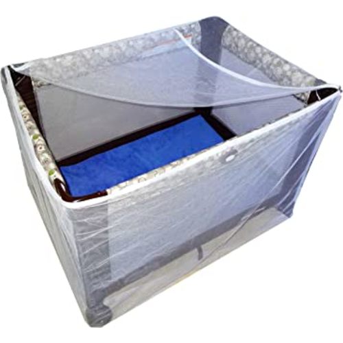 Baby Playpen Mosquito Net with Zippers, Premium Quality by Tedderfield, for Pack ‘n Play Playpens, Strollers, Easy Zip Access to Baby, Drawstring Base, Ideal Portable Bug Netting