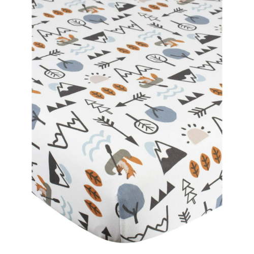 Modern Moments by Gerber Baby & Toddler Boy Ultra Soft Fitted Crib Sheet, Blue Outdoor