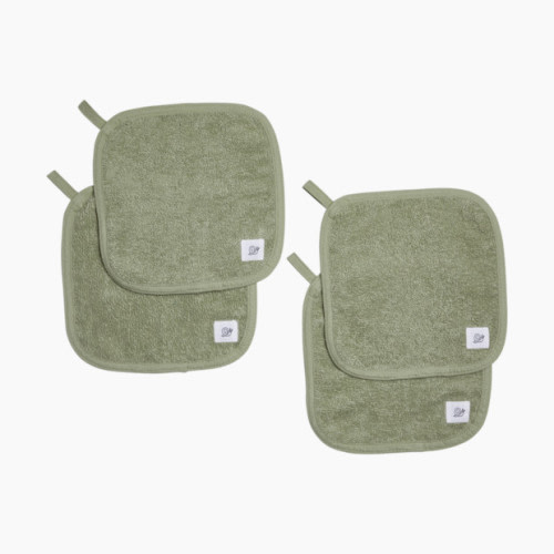 Tiny Kind Organic Washcloths 4-Pack - Desert Sage