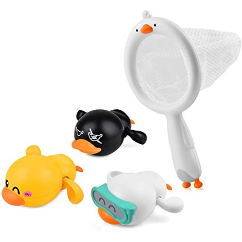Likee Baby Bath Toys for Toddlers 1-3, Floating Wind-Up Kids Bathtub Toys for 1 2 3 4 5 6 Year Old Boy Girl Birthday Gift, Cute lnfant Swimming Water Pool Games for Baby Shower Beach Bath Time