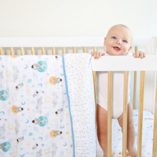 essentials cotton muslin blanket