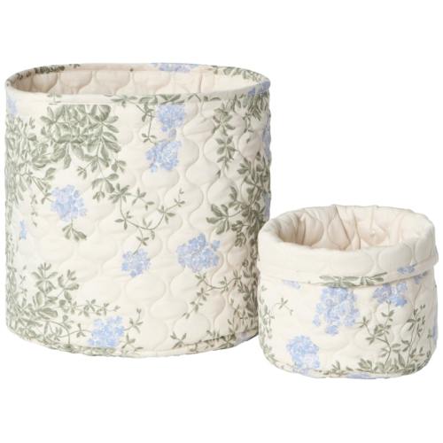 Plumbago Quilted Baskets 2-pack from Garbo & Friends | RoyalDesign