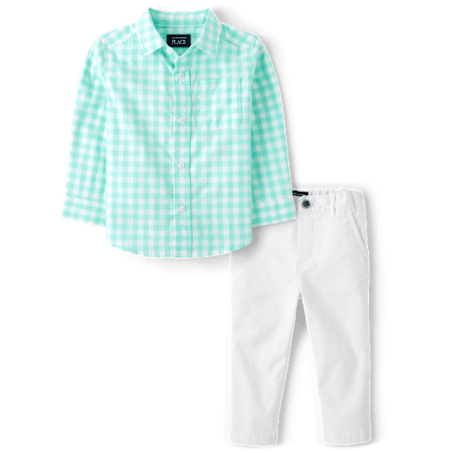 Baby And Toddler Boys Gingham 2-Piece Outfit Set - Multi