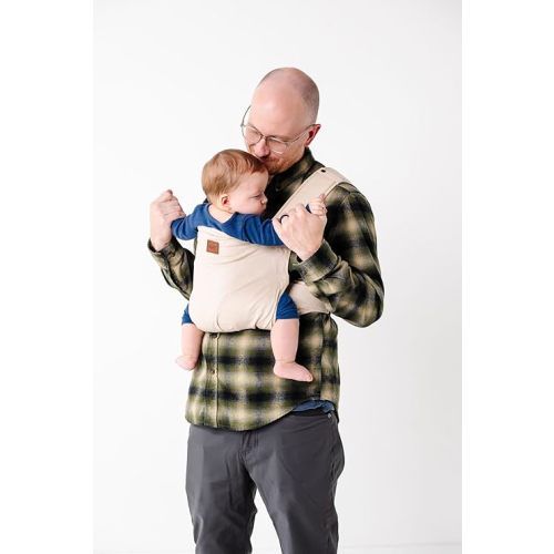 Happy! Original Baby Carrier – Lightweight Ergonomic Soft Structured Carrier for Newborns to Toddlers (7–45 lbs), Adjustable Fit, Breathable Linen, Front & Back Carry