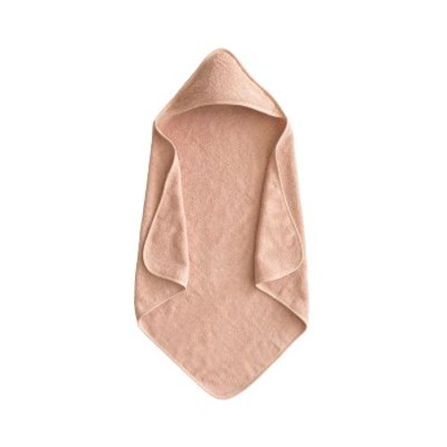 Organic Cotton Baby Hooded Towel Blush One Size