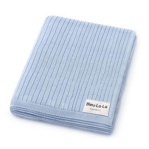 Bleu La La 100% Luxury Organic Cotton Ribbed Baby Swaddle Blanket For Newborn And Infant Boys And Girls - Oatmeal