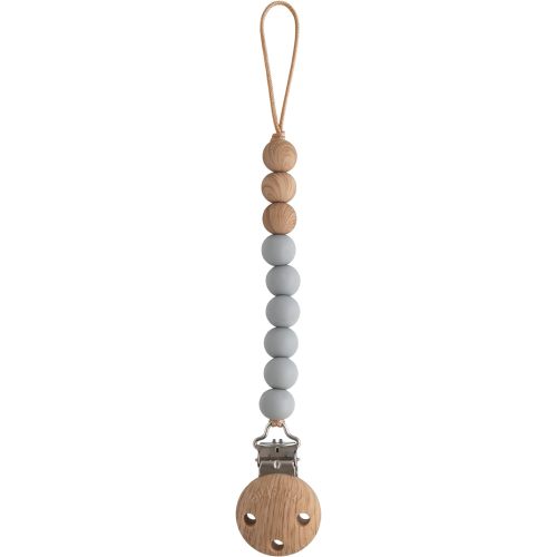 mushie 100% Silicone Baby Pacifier Clip BPA Free | Eva (Stone)