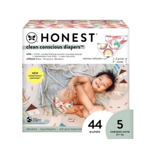 The Honest Company Clean Conscious Disposable Diapers - (Select Size and Pattern), Size: 5