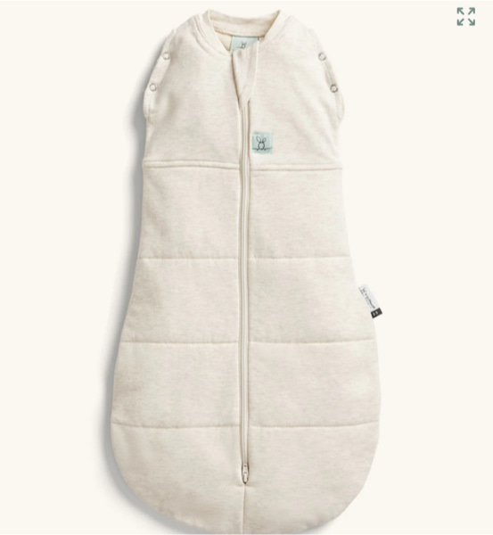 Cocoon Swaddle Bag 2.5 TOG Oatmeal Marle (Warm Pouch) – ergoPouch AU