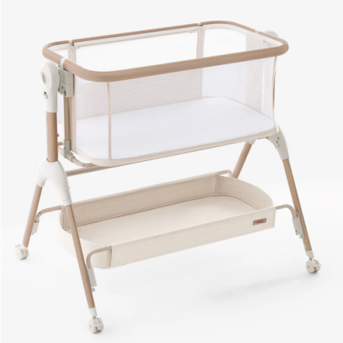 HARPPA Cuddly Signature | 3-in-1 Rocking Baby Bassinet & Bedside Sleeper with Anti-Reflux Mattress for Newborns | Attaches to Bed, Adjustable Height, Tool-Free Setup, Portable Wheels, CPSC Certified, Gentle Rocking Motion | Ideal for Infants, Safe Co-Slee