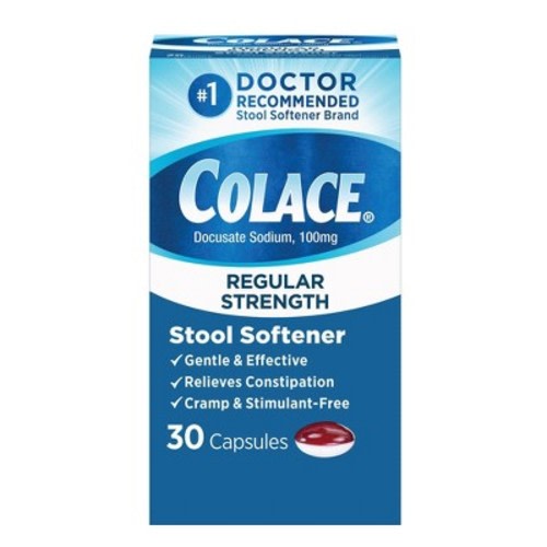 Colace Regular Strength Stool Softener 30ct