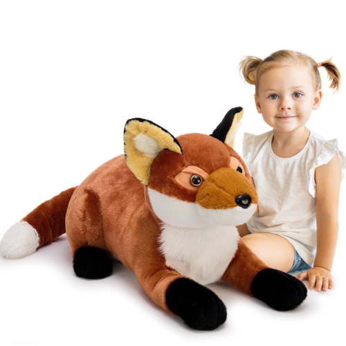 MorisMos 30'' Fox Stuffed Animal Giant Fox Plush Toy