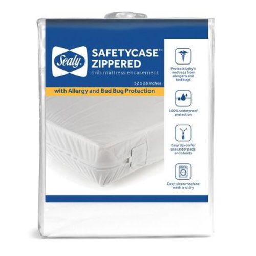 Sealy SafetyCase Protective Crib & Toddler Zippered Mattress Encasement