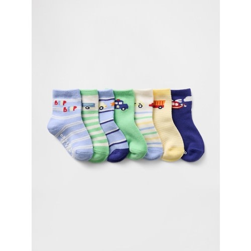 Baby & Toddler Quarter Crew Socks (7-Pack)