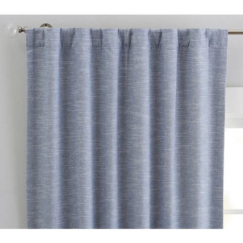 Evelyn Linen Kids Blackout Curtain | Pottery Barn Kids