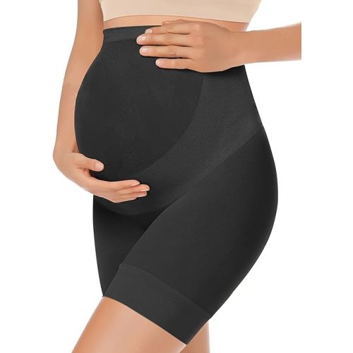 KIM S Shape Your Bump Seamless Maternity Shapewear for Dress, Pregnancy Postpartum Prevent Chafing Support-Underwear