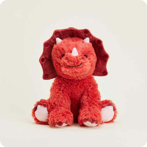 Microwavable Red Triceratops Warmies | Warmies USA