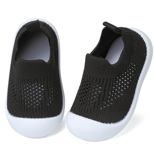 Baby First Walking Shoes Toddler Infant Boys Girls Baby Sneakers Breathable Non-Slip Indoor Floor Baby Sock Slipper with Soft Sole Cotton Mesh